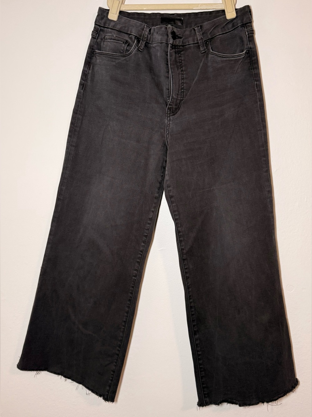 Kut From The Kloth Women's Meg High Rise Wide Leg Jeans - Size 6P Black
